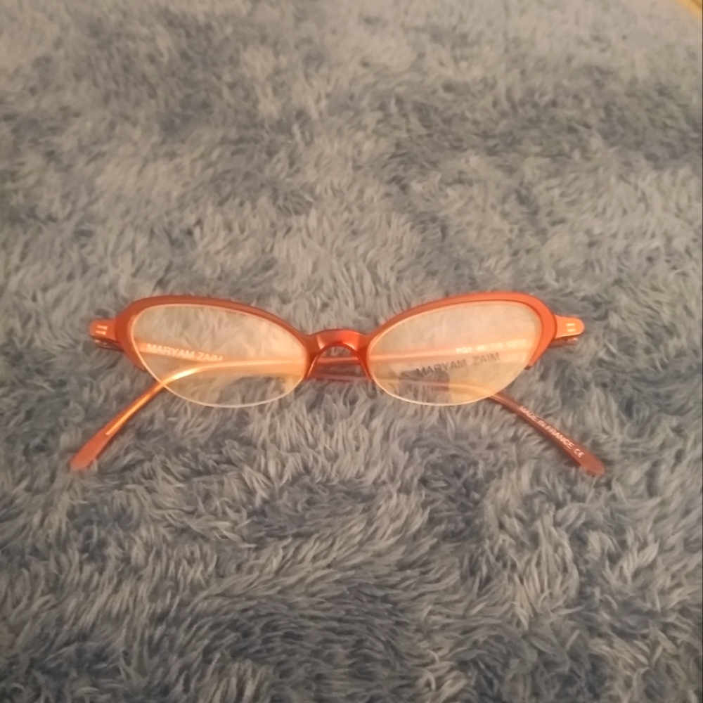 Maryam Ziam half rim cat eye frames